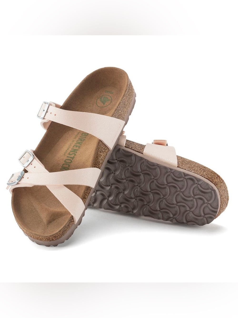 NEW Birkenstock Franca Vegan Birko-Flor Sandals – Pink - Size 39 US 8-8.5